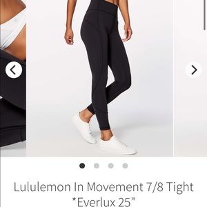 Lululemon In Movement Black Size 4